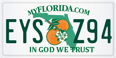 FL license plate EYSZ94
