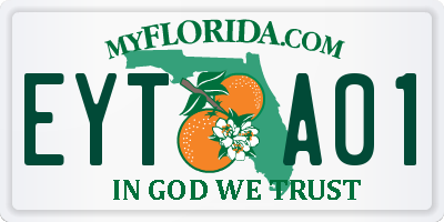 FL license plate EYTA01