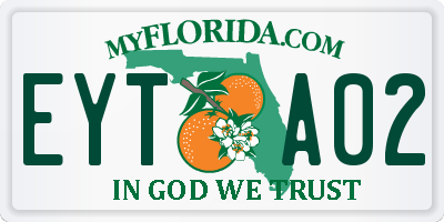 FL license plate EYTA02