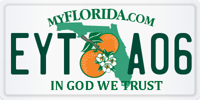FL license plate EYTA06
