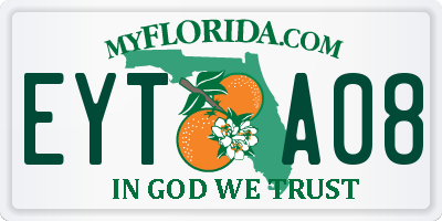 FL license plate EYTA08
