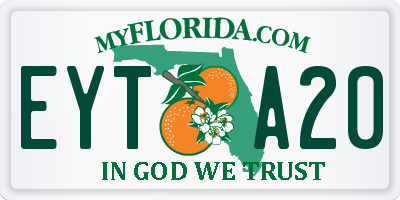 FL license plate EYTA20