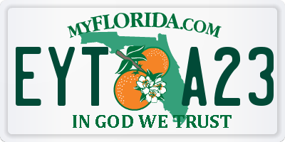 FL license plate EYTA23