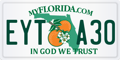 FL license plate EYTA30