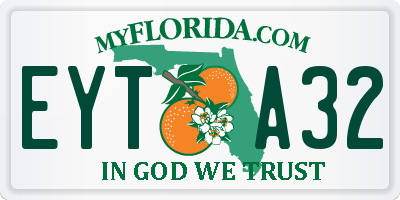 FL license plate EYTA32