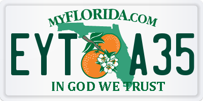 FL license plate EYTA35