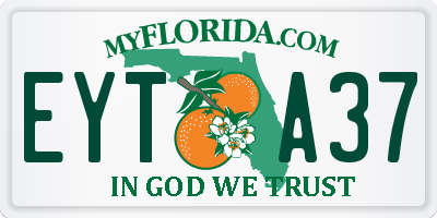 FL license plate EYTA37