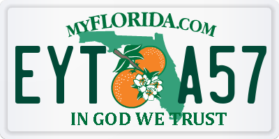 FL license plate EYTA57