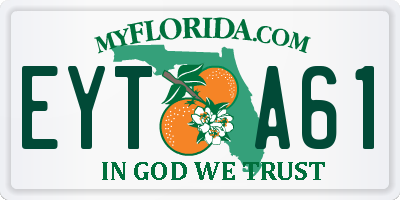 FL license plate EYTA61