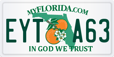 FL license plate EYTA63