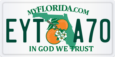 FL license plate EYTA70