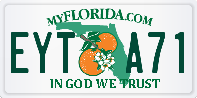 FL license plate EYTA71