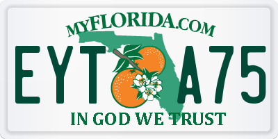 FL license plate EYTA75