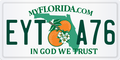 FL license plate EYTA76