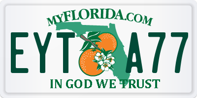 FL license plate EYTA77