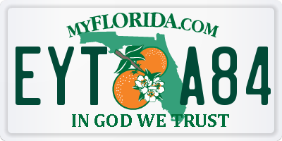 FL license plate EYTA84
