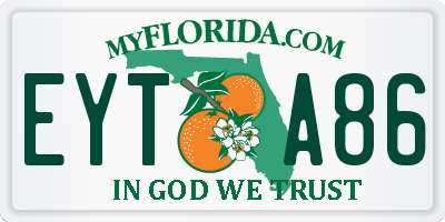 FL license plate EYTA86