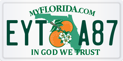 FL license plate EYTA87