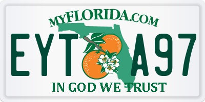 FL license plate EYTA97