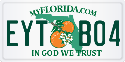 FL license plate EYTB04