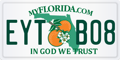 FL license plate EYTB08