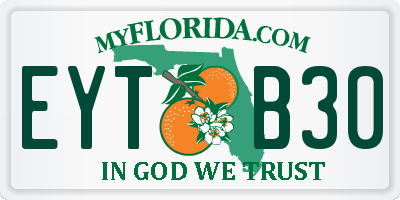 FL license plate EYTB30