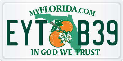 FL license plate EYTB39