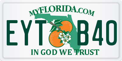 FL license plate EYTB40