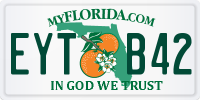 FL license plate EYTB42