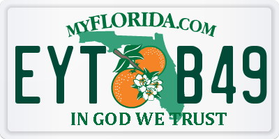 FL license plate EYTB49
