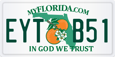 FL license plate EYTB51