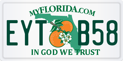 FL license plate EYTB58