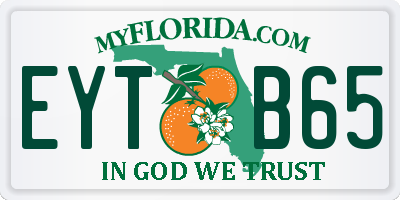 FL license plate EYTB65