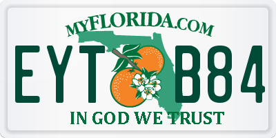 FL license plate EYTB84