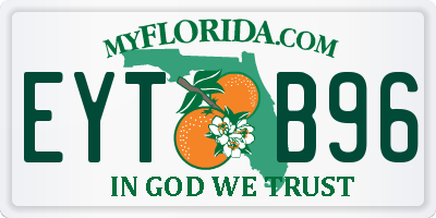 FL license plate EYTB96