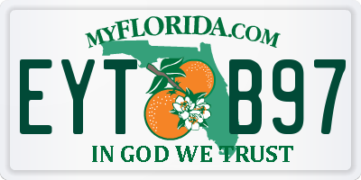FL license plate EYTB97