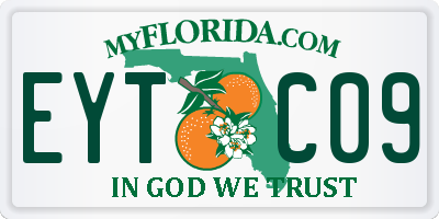 FL license plate EYTC09