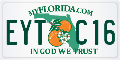 FL license plate EYTC16