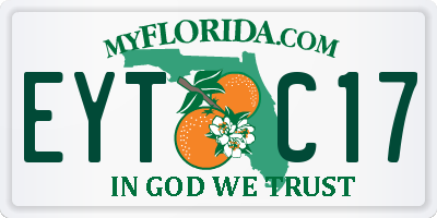 FL license plate EYTC17