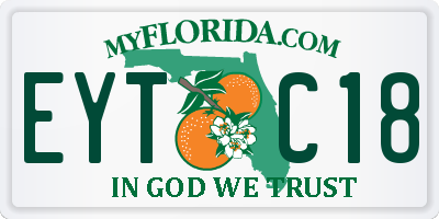 FL license plate EYTC18