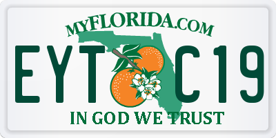 FL license plate EYTC19
