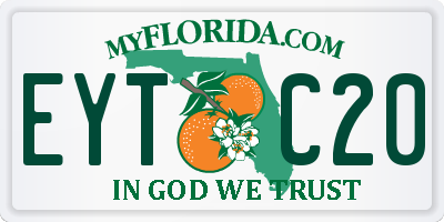 FL license plate EYTC20