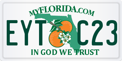 FL license plate EYTC23