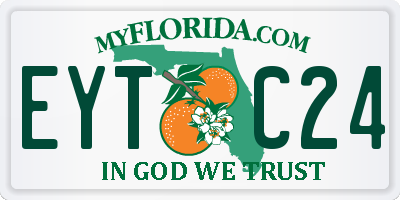 FL license plate EYTC24