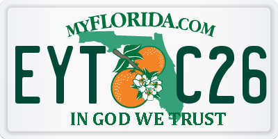 FL license plate EYTC26