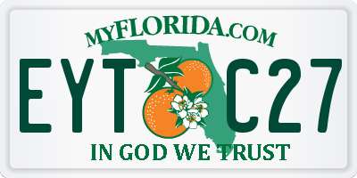 FL license plate EYTC27