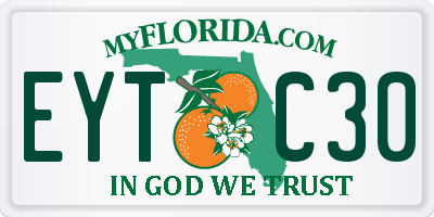 FL license plate EYTC30