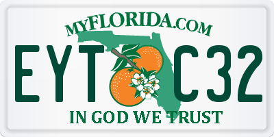 FL license plate EYTC32