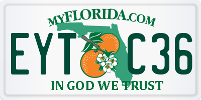 FL license plate EYTC36