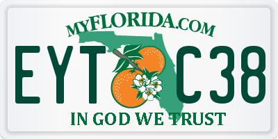 FL license plate EYTC38